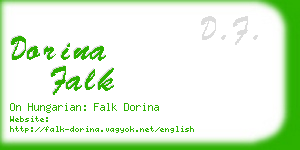 dorina falk business card